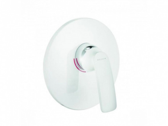 Kludi Balance White bateria natryskowa podtynkowa element zewnętrzny biały/chrom 526559175