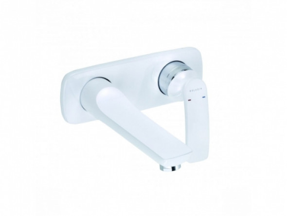 Kludi Balance White bateria umywalkowa podtynkowa, L-185mm, element zewnętrzny, biały/chrom 522469175