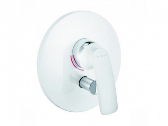 Kludi Balance White bateria wannowa podtynkowa, element zewnętrzny, biały/chrom 526509175