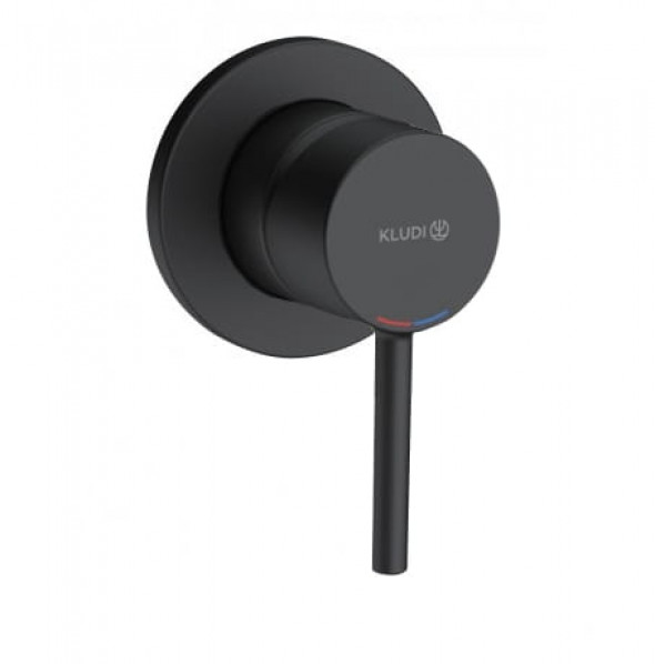Kludi Bozz bateria prysznicowa podtynkowa, element zewnętrzny, czarny mat 389253976