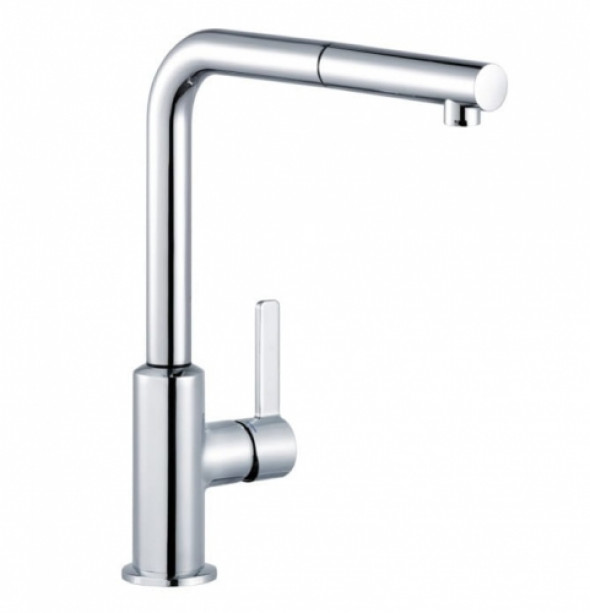 Kludi L-ine S bateria zlewozmywakowa z wyciąganą wylewką, chrom 408510575