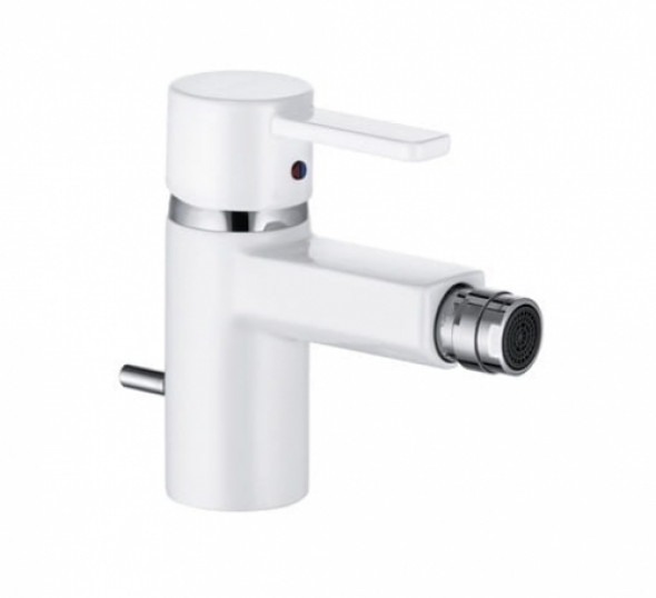 Kludi Zenta white bateria bidetowa, biały połysk/chrom 385309175