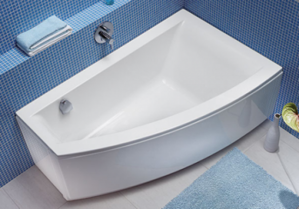 Koło Clarissa wanna asymetryczna 160x100 cm, prawa XWA0860