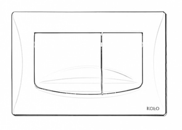 Koło Slim Basic przycisk spłukujący, biały 94184-001