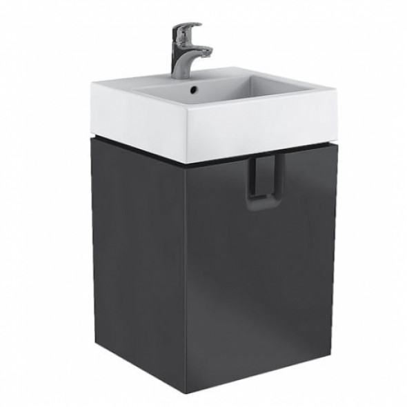 Koło Twins szafka wisząca podumywalkowa 50 cm, czarny mat 89485000