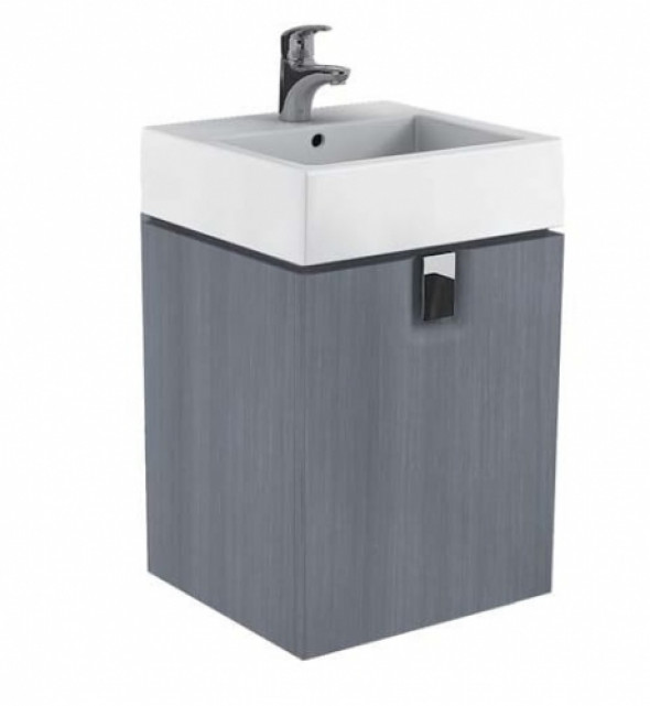 Koło Twins szafka wisząca podumywalkowa 50 cm, srebrny grafit 89484000