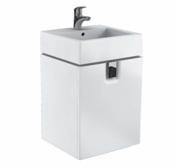 Koło Twins szafka wisząca podumywalkowa 50 cm z szufladą, biały połysk 89495000