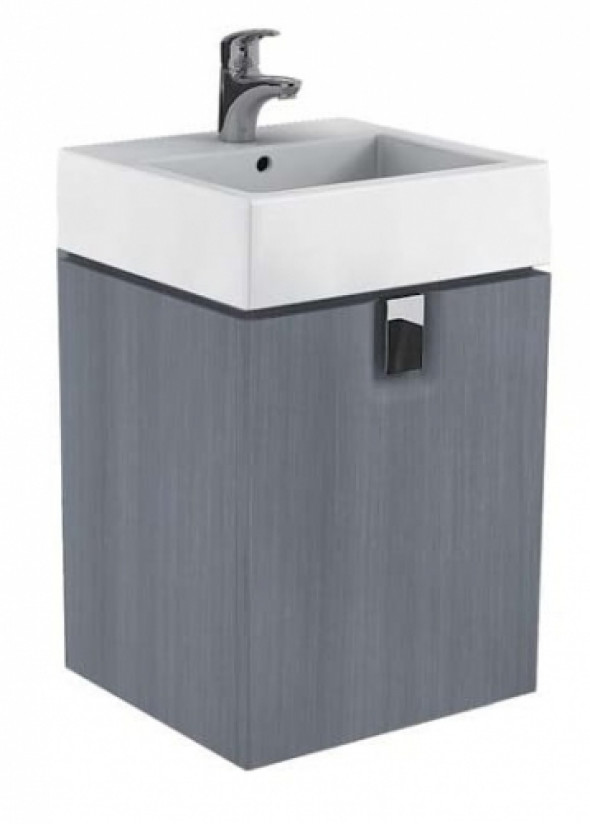 Koło Twins szafka wisząca podumywalkowa 60 cm z szufladą, srebrny grafit 89499000