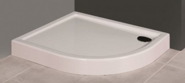 Novellini City R brodzik półokrągły 80x90x17cm, lewy, ze zintegrowaną obudową MNQ809017S-30