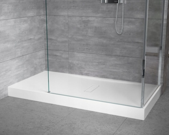 Novellini Custom brodzik prostokątny 100x80x12cm ze zintegrowaną obudową, biały CU1008011-30
