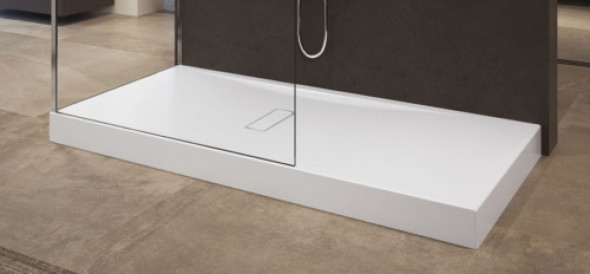 Novellini Custom brodzik prostokątny 100x80x12cm ze zintegrowaną obudową, biały mat CU1008011-79