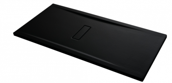 Novellini Custom Touch brodzik prostokątny 180x90x3,5cm, czarny CT180904-28