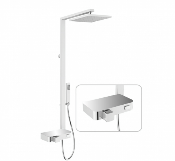 Novellini Flow panel prysznicowy z termostatem lustrzany/chrom FLOWT-W