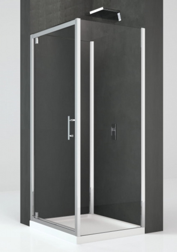 Novellini Kali G+2F kabina trójścienna 90x90x90cm drzwi obrotowe KALIG862F88-1B