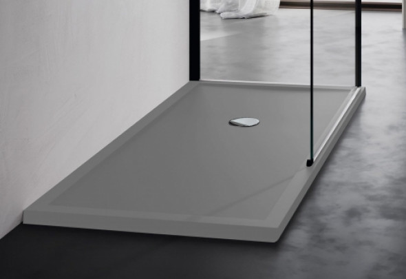 Novellini Olympic Plus brodzik prostokątny 150x70x4,5cm, szary OL150704-29