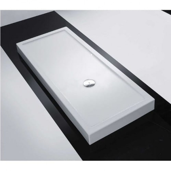 Novellini Olympic Plus brodzik prostokątny 150x75x12,5cm ze zintegrowaną obudową, biały mat OL1507511-79