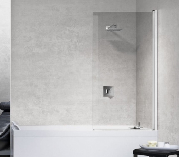 Novellini Young 2.0 1V parawan nawannowy 70x150cm, profil biały, szkło bezbarwne Y21V70-1D