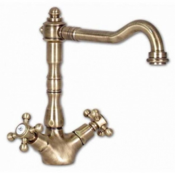 Paffoni Belinda bateria umywalkowa, stare złoto FBLV075BR