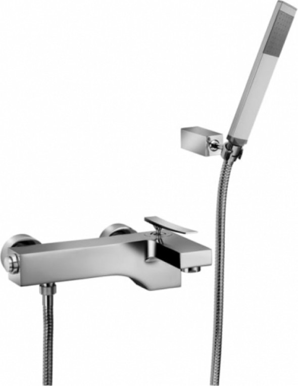 Paffoni Elys bateria wannowa ścienna z natryskiem ELY023CR