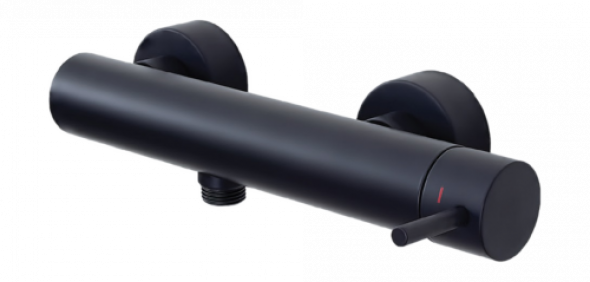 Paffoni Light bateria natryskowa ścienna, czarny mat LIG168NO