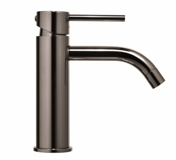 Paffoni Light bateria umywalkowa bez korka, czarny nikiel LIG071NKN