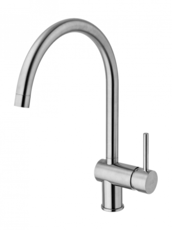 Paffoni Light bateria zlewozmywakowa, stal szczotkowana LIG280ST