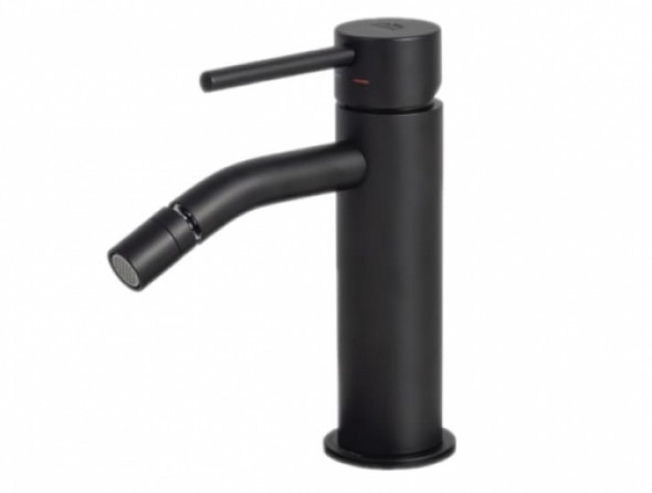 Paffoni Light black bateria bidetowa, bez korka, czarny mat LIG131NO