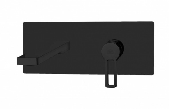 Paffoni Ringo black bateria umywalkowa podtynkowa, wylewka 240 mm, czarny mat RIN106NO