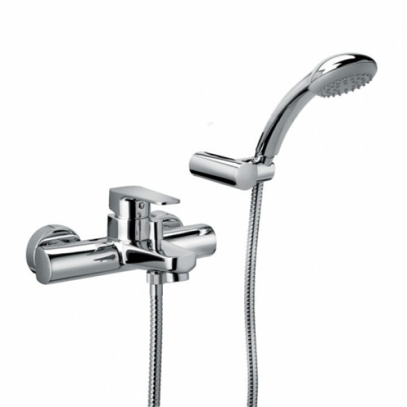 Paffoni Sly bateria wannowa ścienna, z natryskiem SY024CR