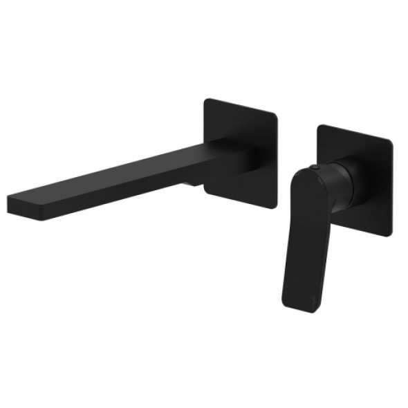 Paffoni Tilt bateria umywalkowa podtynkowa, wylewka 150mm, czarny mat TI104NO70