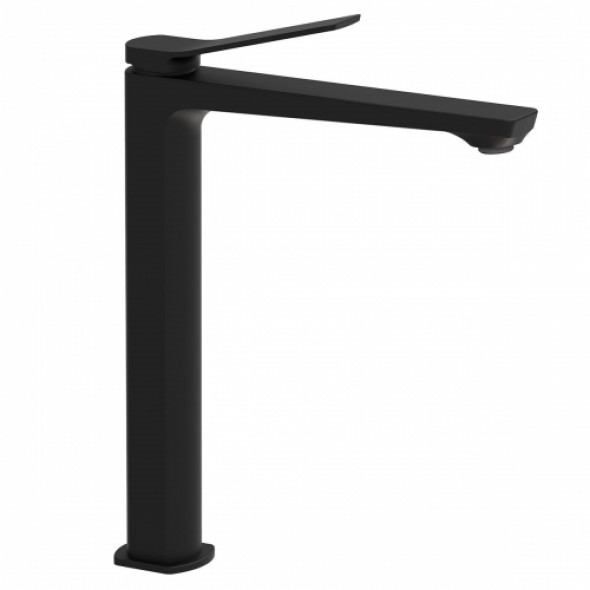 Paffoni Tilt bateria umywalkowa wysoka, bez korka, czarny mat TI081NO