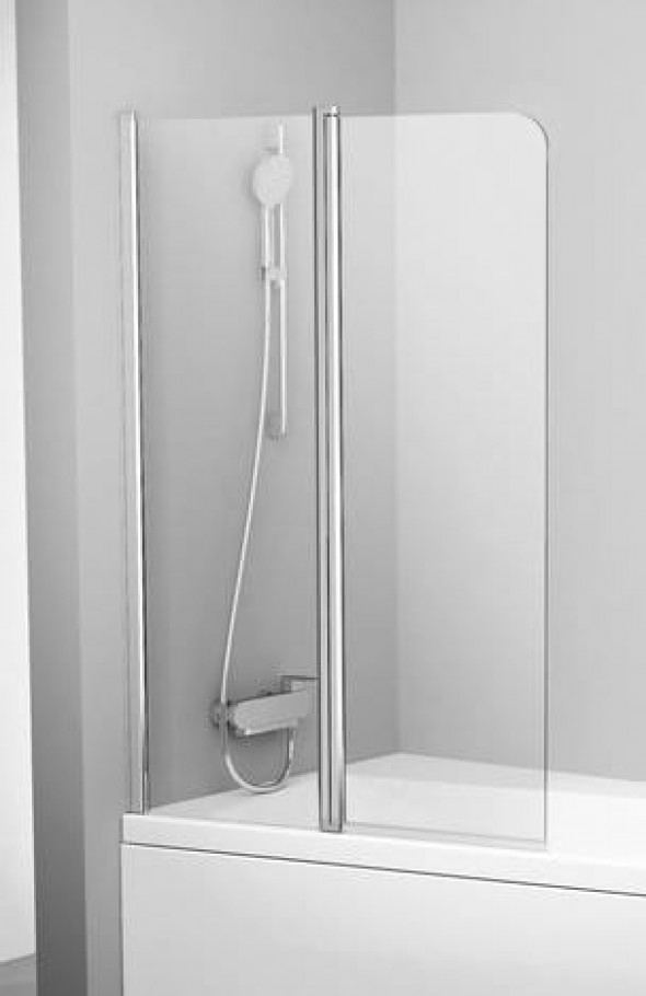 Ravak 10° parawan nawannowy 100x150cm 10CVS2-100 Lewy srebrny połysk+transparent 7QLA0C03Z1