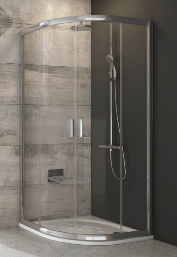 Ravak Blix kabina półokrągła BLCP4-90 cm, drzwi suwane, profil polerowany, szkło transparent 3B270C00Z1