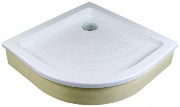 Ravak Ronda EX brodzik półokrągły 80x80x18,5/9cm, promień 500, A204001320