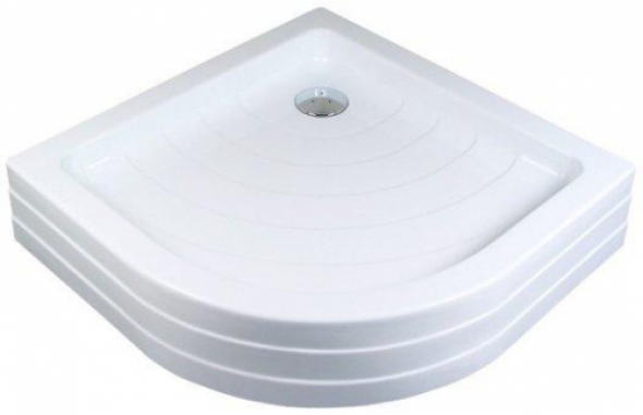 Ravak Ronda PU brodzik półokrągły 80x80x18,5/9cm, promień 500 A204001120