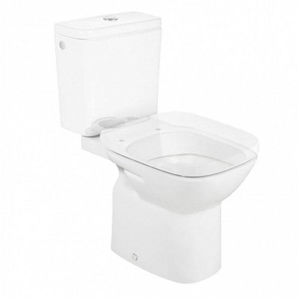 Roca Debba Square kompakt wc odpływ poziomy 65,5x35,5cm, bez deski A342997000+A341990000