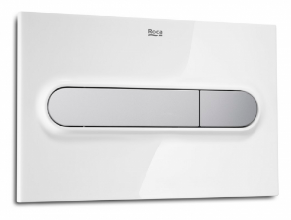 Roca PL1 Dual przycisk spłukujący Combi biały/chrom-mat A890095005