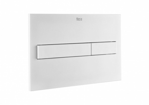 Roca PL7 Duplo One przycisk spłukujący, biały mat A890188207