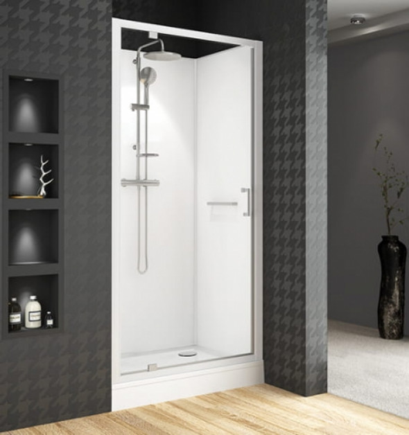 Sanplast Classic II kabina czterościenna prostokątna 100x80 cm do wnęki srebrna KCDJwn/CLII-80x100 602-011-0231-38-4S1