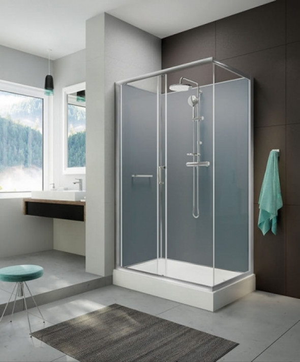 Sanplast Classic II kabina czterościenna prostokątna 120x90 cm srebrna KCD2/CLII-90x120 602-011-0311-38-4S1