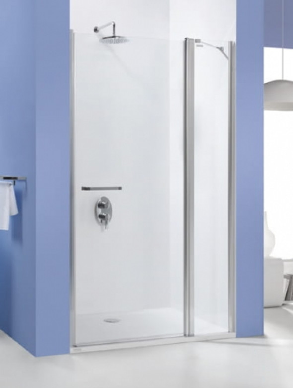 Sanplast Prestige III drzwi skrzydłowe 100 cm, srebrny połysk DJ2/PRIII-100 600-073-0790-38-401