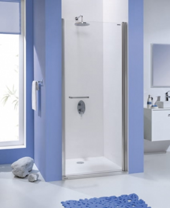 Sanplast Prestige III drzwi skrzydłowe 70cm(68,6-71,4cm), srebrny połysk DJ/PRIII-70 600-073-0710-38-401