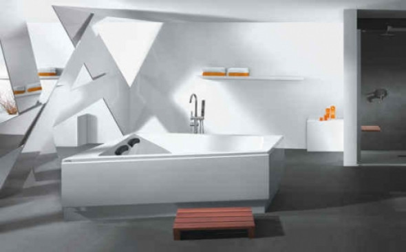 Sanplast Space Line wanna narożna asymetryczna lewa WTL-kpl/SPACE 140x180+SP 610-100-1250-01-000