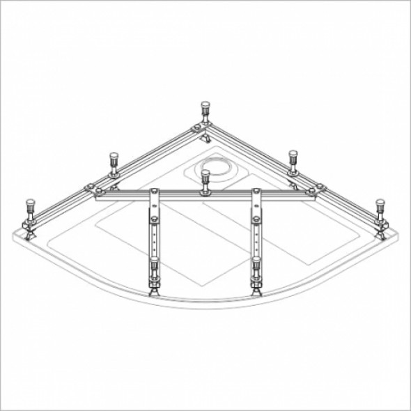 Sanplast stelaż do brodzików STS-083 prawy 194-E1456