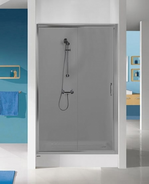 Sanplast TX5b drzwi przesuwne 90cm (87-90,4cm) D2/TX5b-90, profile srebrny mat, szkło GY 600-271-1100-39-501