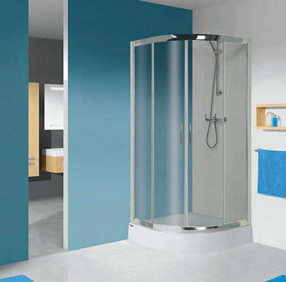 Sanplast TX5b kabina półokrągła 80 cm GY sb z brodzikiem KP4/TX5b-80+BPza 602-271-0252-38-501