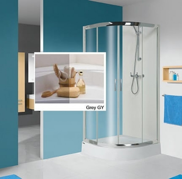 Sanplast TX5b kabina półokrągła 80 cm GY sm z brodzikiem KP4/TX5b-80+BPza 602-271-0252-39-501