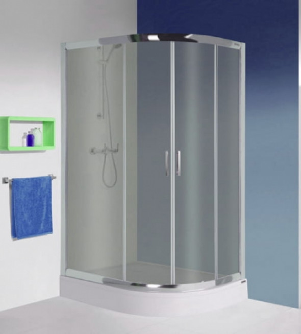 Sanplast TX5b kabina półokrągła 80x100 cm lewa GY sb z brodzikiem kpl-L-KP4/TX5b-80x100-GY 602-271-0290-38-501