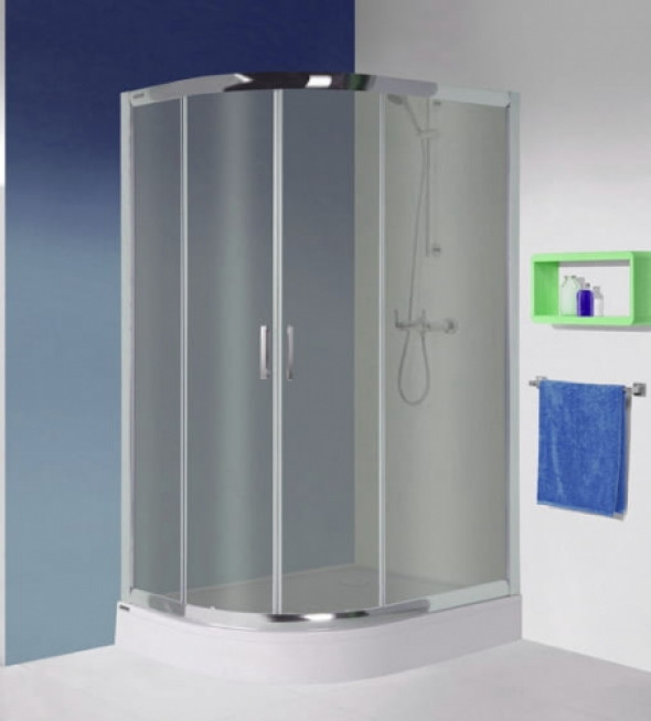 Sanplast TX5b kabina półokrągła 80x100 cm prawa GY sb z brodzikiem kpl-P-KP4/TX5b-80x100-GY 602-271-0300-38-501