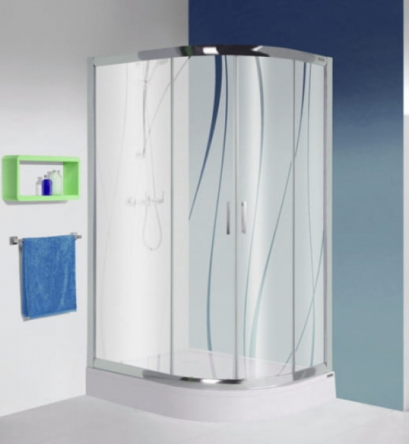 Sanplast TX5b kabina półokrągła 90x120 cm lewa W15 sb z brodzikiem kpl-L-KP4/TX5b-90x120-W15 602-271-0310-38-231